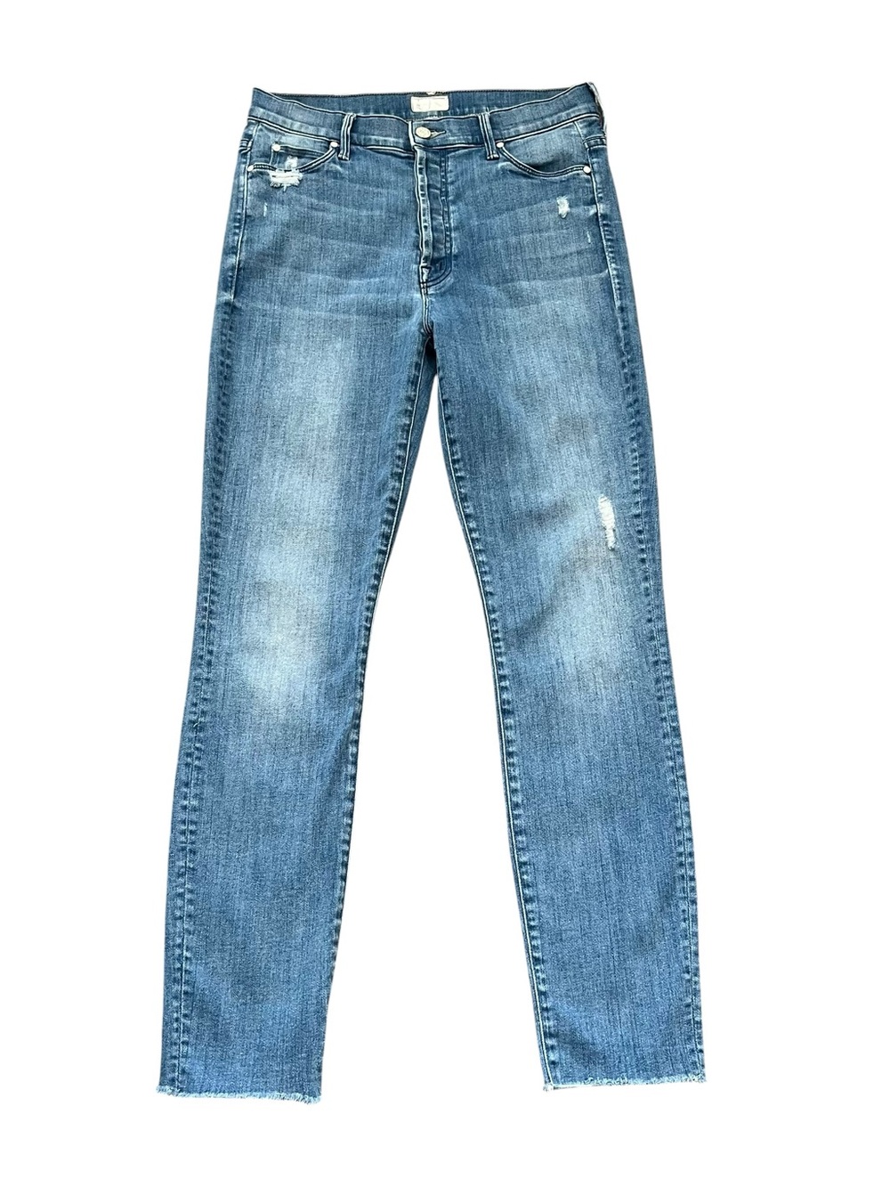 MOTHER The Stunner Ankle Fray Graffiti Girl Jeans Size 27 - Picture 15 of 16